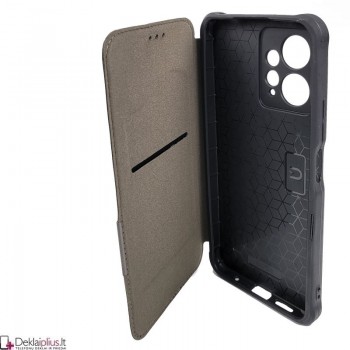Razor Carbon atverčiamas dėklas - juodas (Xiaomi Redmi Note 12 4G)